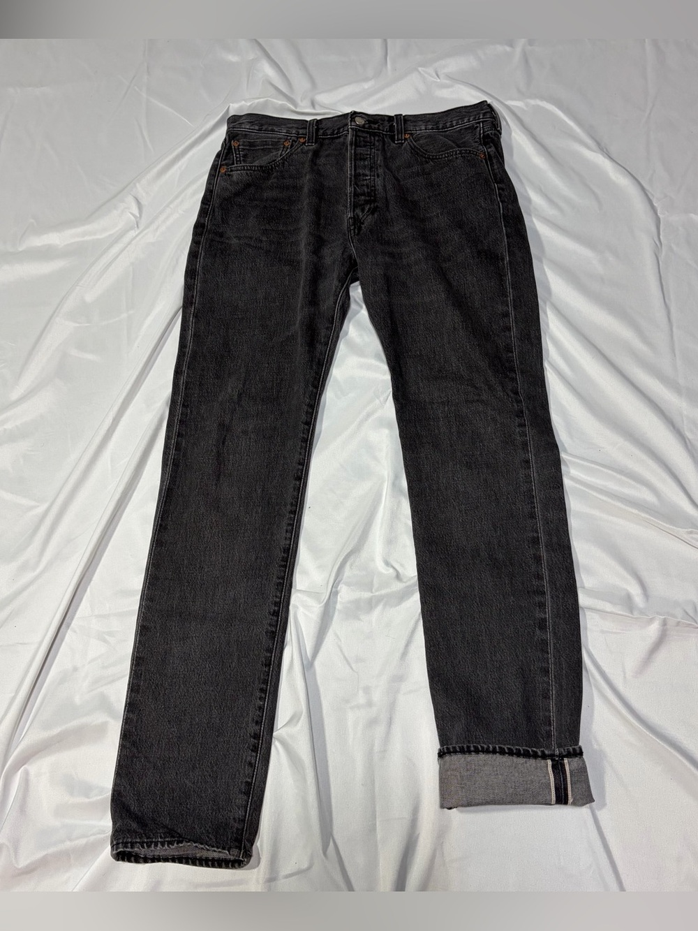 Levi’s 501 ST Premium Selvedge Gray Jeans W34 L33